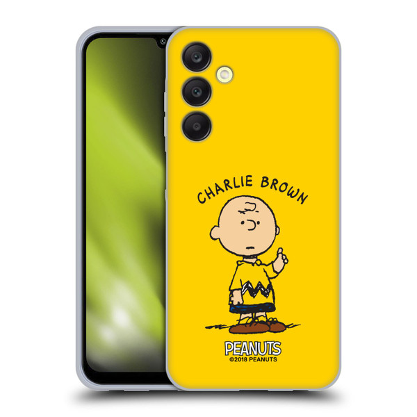 Peanuts Characters Charlie Brown Soft Gel Case for Samsung Galaxy A25 5G