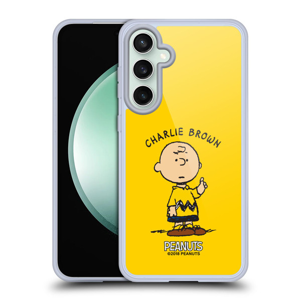 Peanuts Characters Charlie Brown Soft Gel Case for Samsung Galaxy S23 FE 5G