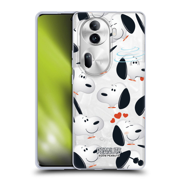 Peanuts Character Patterns Snoopy Soft Gel Case for OPPO Reno11 Pro