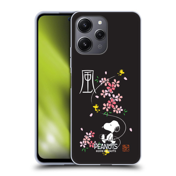Peanuts Oriental Snoopy Cherry Blossoms Soft Gel Case for Xiaomi Redmi 12