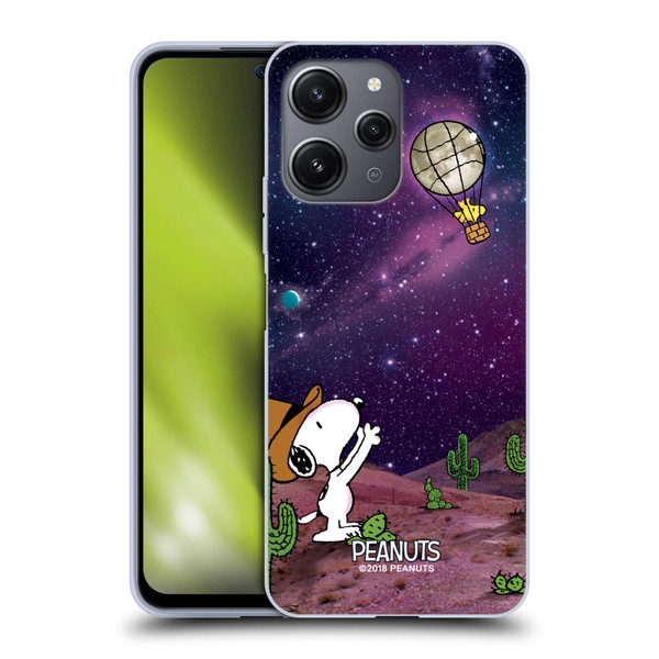 Peanuts Snoopy Space Cowboy Nebula Balloon Woodstock Soft Gel Case for Xiaomi Redmi 12