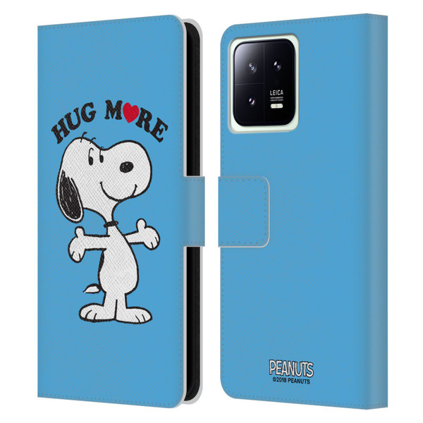 Peanuts Snoopy Hug More Leather Book Wallet Case Cover For Xiaomi 13 5G