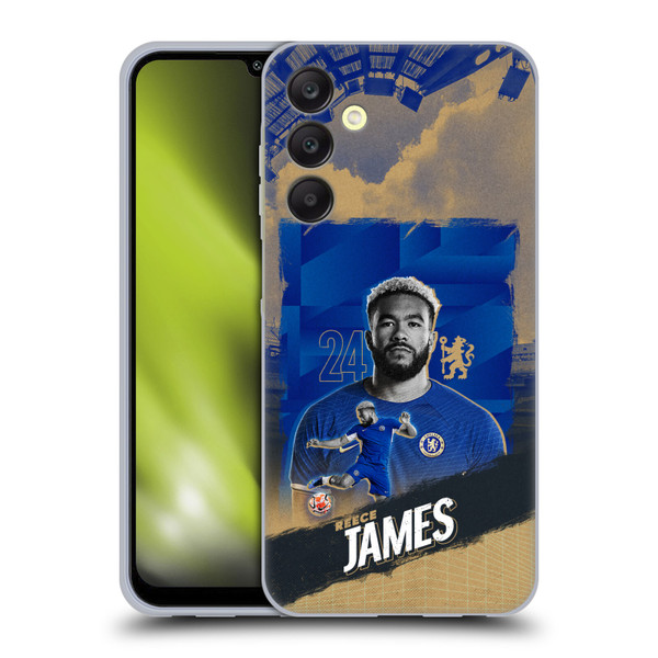 Chelsea Football Club 2023/24 First Team Reece James Soft Gel Case for Samsung Galaxy A25 5G