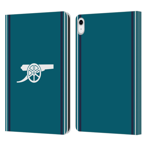 Arsenal FC 2023/24 Crest Kit Third Leather Book Wallet Case Cover For Apple iPad 10.9 (2022)