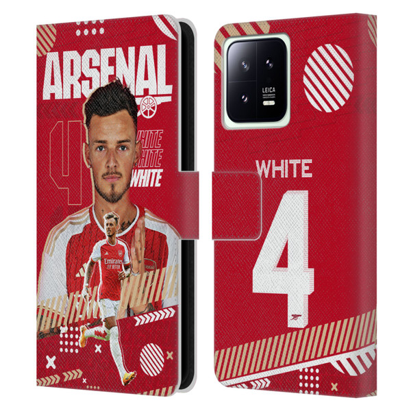 Arsenal FC 2023/24 First Team Ben White Leather Book Wallet Case Cover For Xiaomi 13 5G