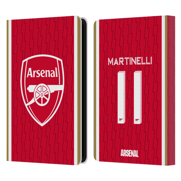 Arsenal FC 2023/24 Players Home Kit Gabriel Leather Book Wallet Case Cover For Amazon Kindle Paperwhite 5 (2021)