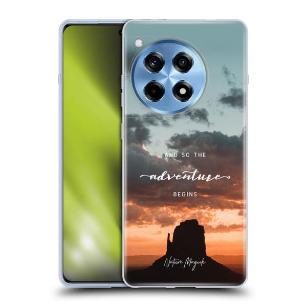 Nature Magick So The Adventure Begins Quote Desert Soft Gel Case for OnePlus 12R