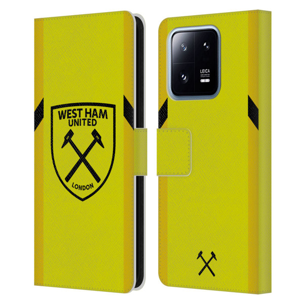 West Ham United FC 2023/24 Crest Kit Away Goalkeeper Leather Book Wallet Case Cover For Xiaomi 13 Pro 5G