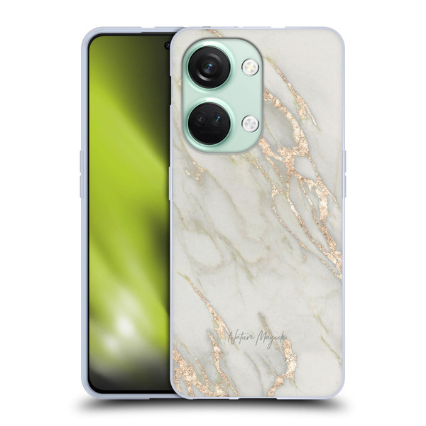 Nature Magick Marble Metallics Gold Soft Gel Case for OnePlus Nord 3 5G