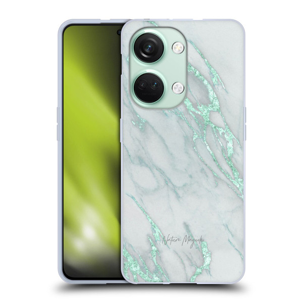 Nature Magick Marble Metallics Teal Soft Gel Case for OnePlus Nord 3 5G