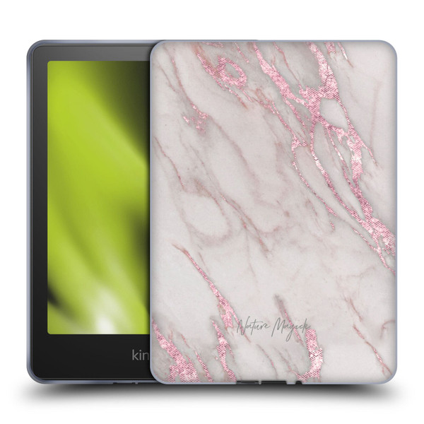 Nature Magick Marble Metallics Pink Soft Gel Case for Amazon Kindle Paperwhite 5 (2021)