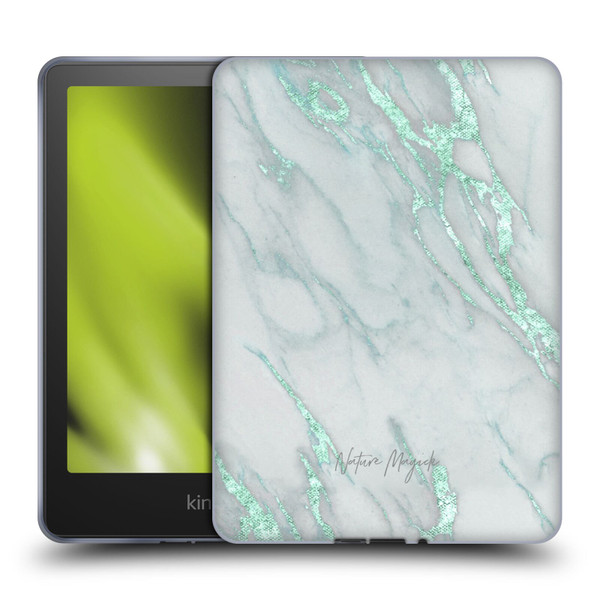 Nature Magick Marble Metallics Teal Soft Gel Case for Amazon Kindle Paperwhite 5 (2021)