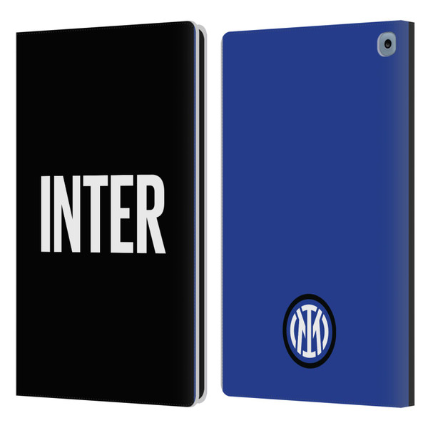 Fc Internazionale Milano Badge Inter Milano Logo Leather Book Wallet Case Cover For Amazon Fire HD 10 (2021)