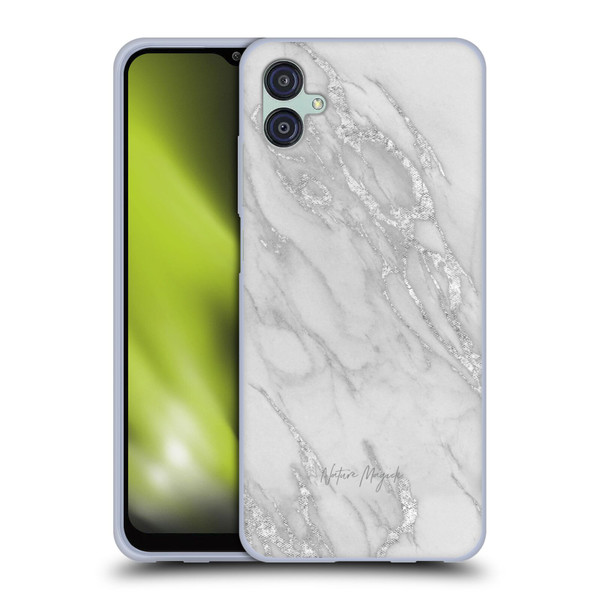 Nature Magick Marble Metallics Silver Soft Gel Case for Samsung Galaxy M04 5G / A04e