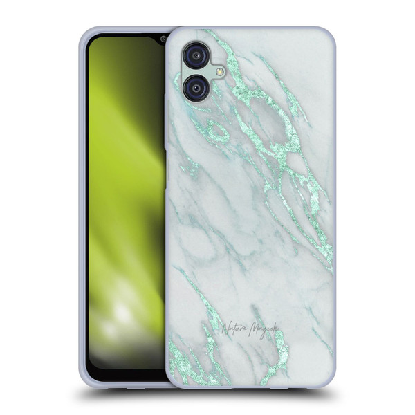 Nature Magick Marble Metallics Teal Soft Gel Case for Samsung Galaxy M04 5G / A04e