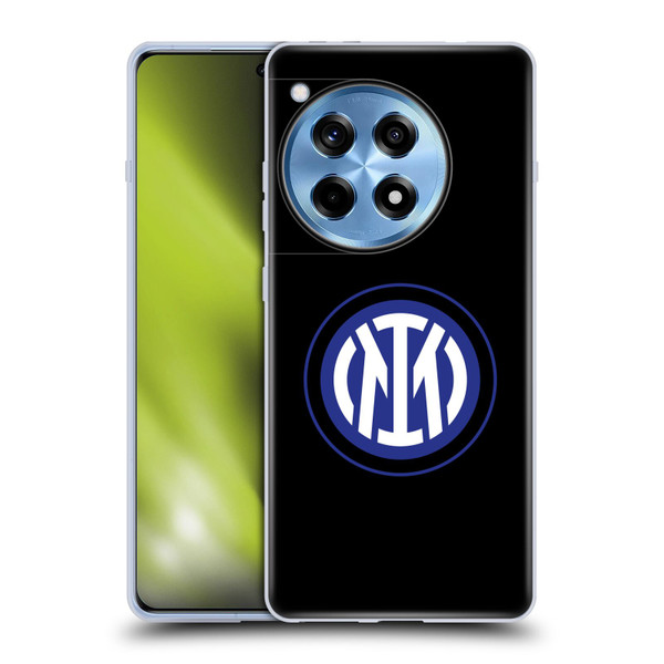 Fc Internazionale Milano Badge Logo On Black Soft Gel Case for OnePlus 12R