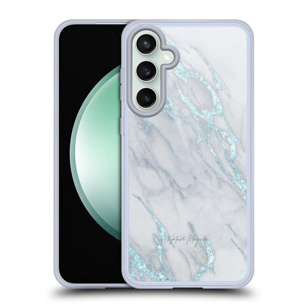 Nature Magick Marble Metallics Blue Soft Gel Case for Samsung Galaxy S23 FE 5G