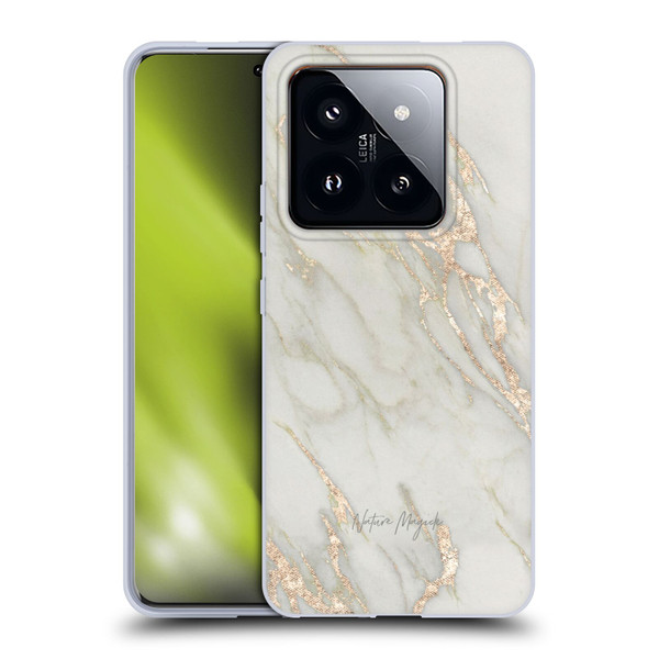 Nature Magick Marble Metallics Gold Soft Gel Case for Xiaomi 14 Pro