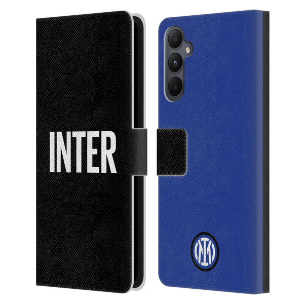Fc Internazionale Milano Badge Inter Milano Logo Leather Book Wallet Case Cover For Samsung Galaxy A05s