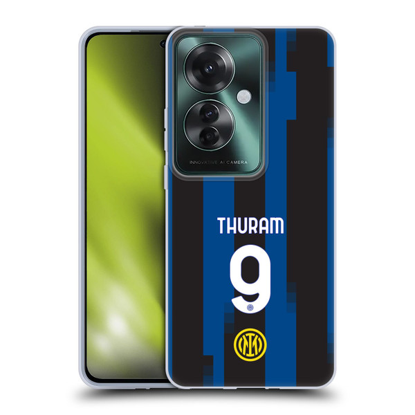 Fc Internazionale Milano 2023/24 Players Home Kit Marcus Thuram Soft Gel Case for OPPO Reno11 F 5G / F25 Pro 5G