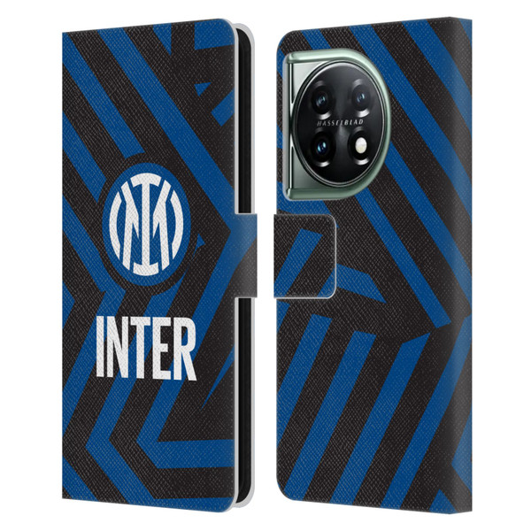 Fc Internazionale Milano Patterns Abstract 1 Leather Book Wallet Case Cover For OnePlus 11 5G