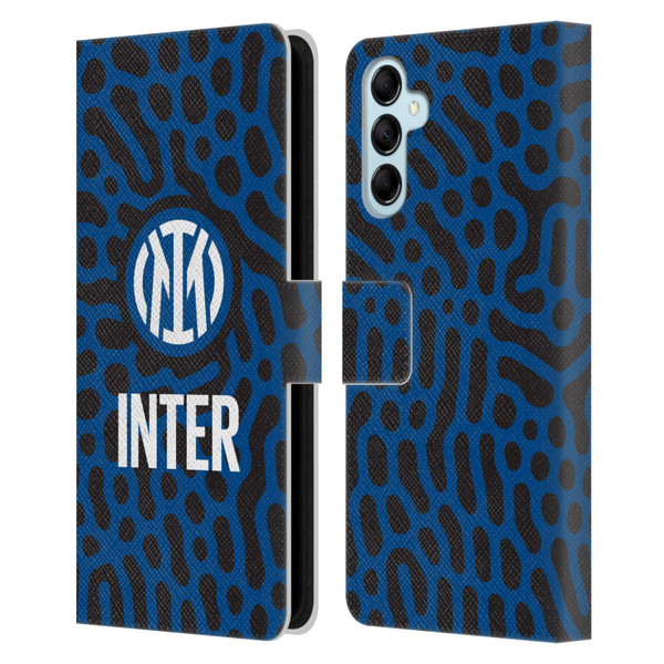 Fc Internazionale Milano Patterns Abstract 2 Leather Book Wallet Case Cover For Samsung Galaxy M14 5G