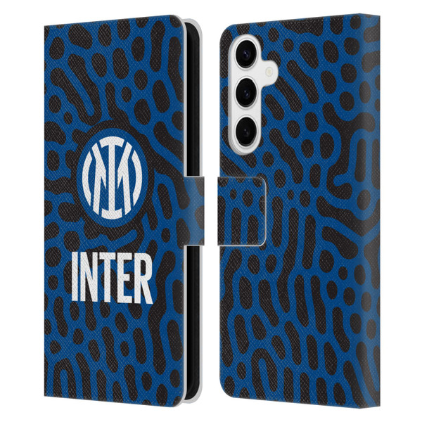 Fc Internazionale Milano Patterns Abstract 2 Leather Book Wallet Case Cover For Samsung Galaxy S24+ 5G