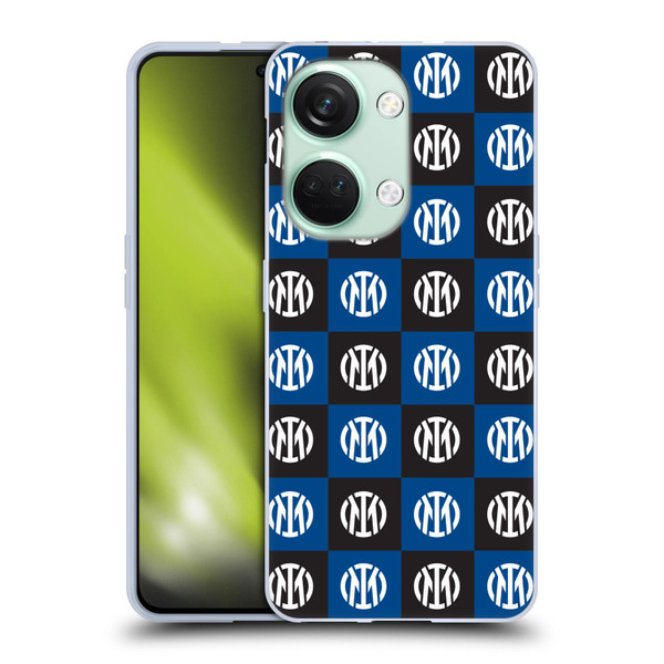 Fc Internazionale Milano Patterns Crest Soft Gel Case for OnePlus Nord 3 5G