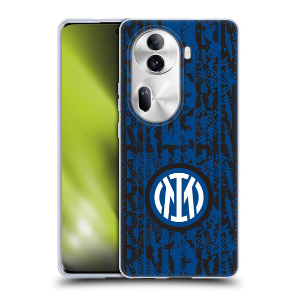 Fc Internazionale Milano Patterns Snake Wordmark Soft Gel Case for OPPO Reno11 Pro