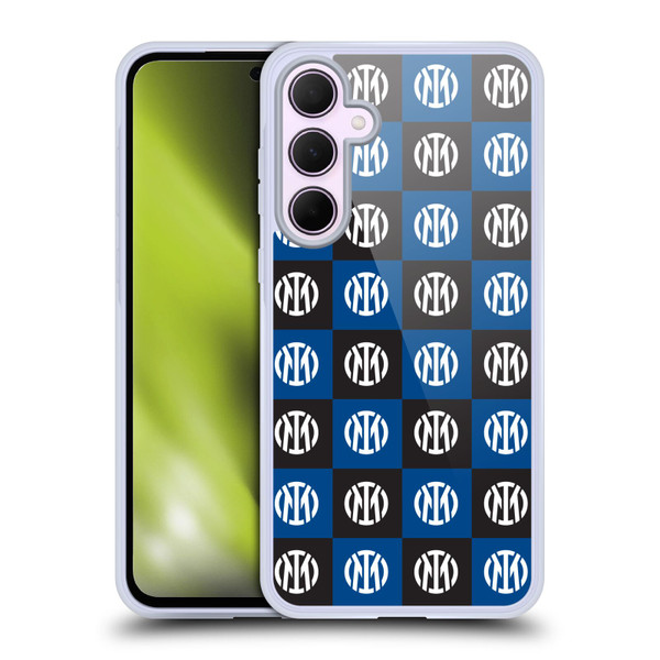 Fc Internazionale Milano Patterns Crest Soft Gel Case for Samsung Galaxy A35 5G
