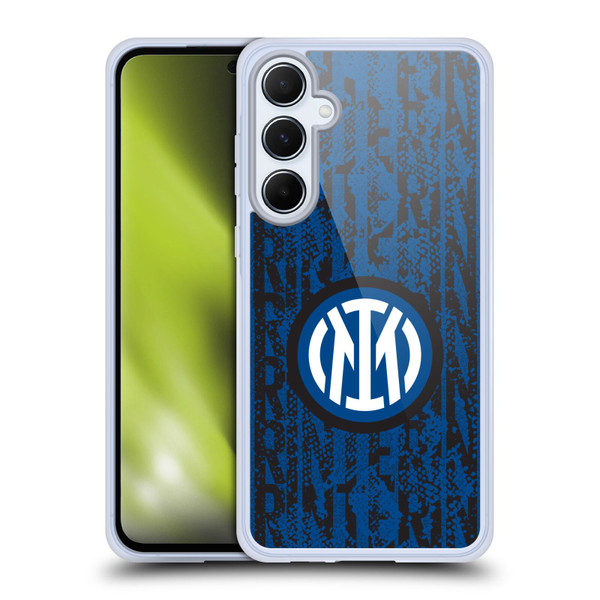 Fc Internazionale Milano Patterns Snake Wordmark Soft Gel Case for Samsung Galaxy A55 5G