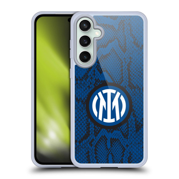 Fc Internazionale Milano Patterns Snake Soft Gel Case for Samsung Galaxy S23 FE 5G & MagSafe