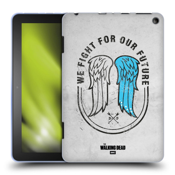 AMC The Walking Dead Daryl Dixon Iconic Wings Soft Gel Case for Amazon Fire HD 8/Fire HD 8 Plus 2020