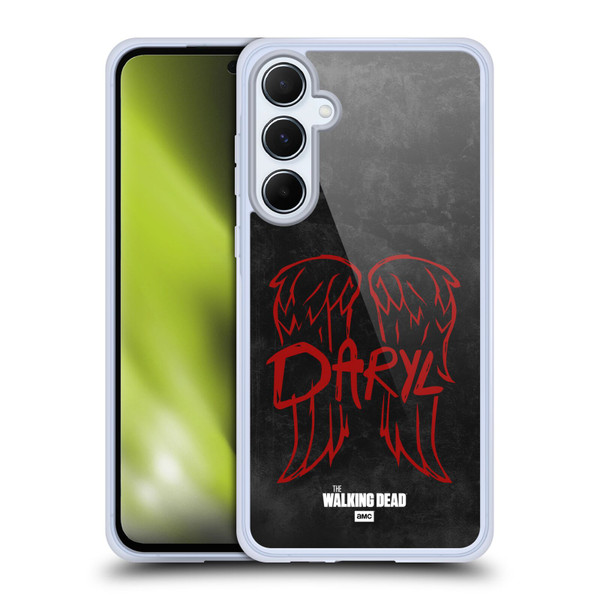 AMC The Walking Dead Daryl Dixon Iconic Wings Logo Soft Gel Case for Samsung Galaxy A55 5G