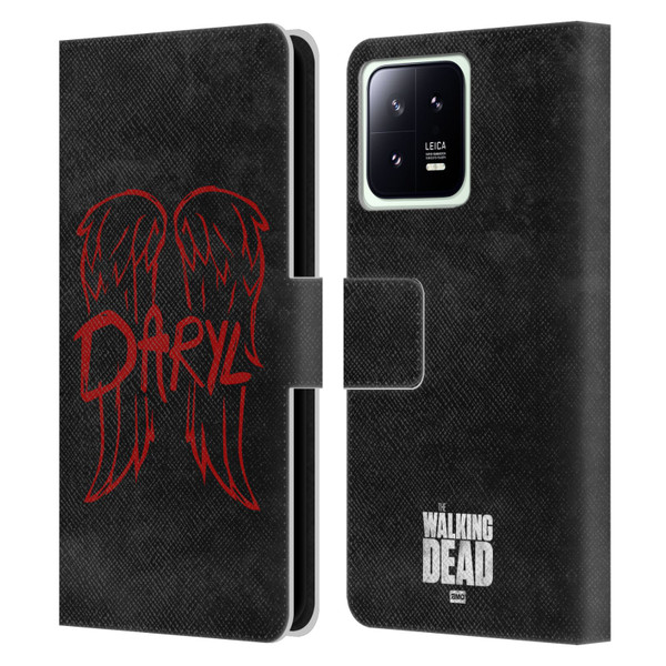 AMC The Walking Dead Daryl Dixon Iconic Wings Logo Leather Book Wallet Case Cover For Xiaomi 13 5G