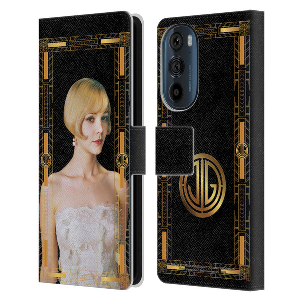 The Great Gatsby Graphics Daisy Leather Book Wallet Case Cover For Motorola Edge 30