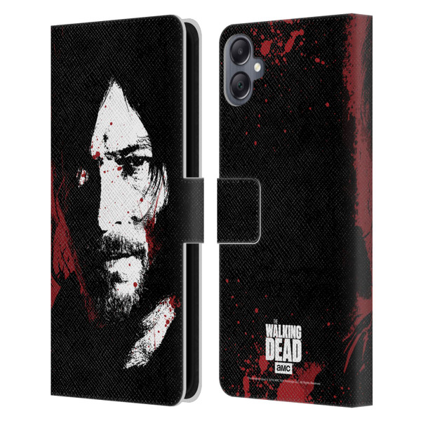 AMC The Walking Dead Gore Blood Bath Daryl Leather Book Wallet Case Cover For Samsung Galaxy A05