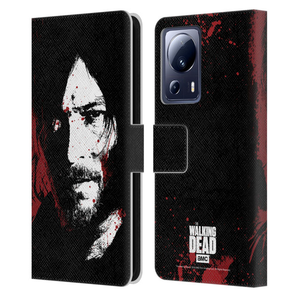 AMC The Walking Dead Gore Blood Bath Daryl Leather Book Wallet Case Cover For Xiaomi 13 Lite 5G