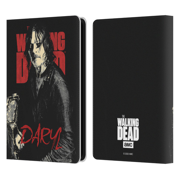 AMC The Walking Dead Season 10 Character Portraits Daryl Leather Book Wallet Case Cover For Amazon Kindle Paperwhite 5 (2021)