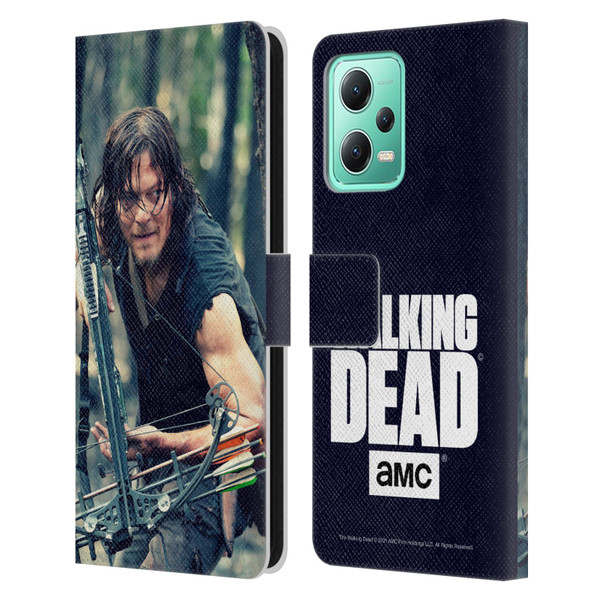 AMC The Walking Dead Daryl Dixon Lurk Leather Book Wallet Case Cover For Xiaomi Redmi Note 12 5G