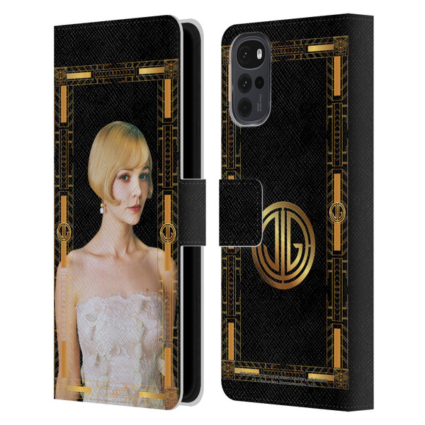 The Great Gatsby Graphics Daisy Leather Book Wallet Case Cover For Motorola Moto G22