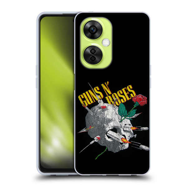 Guns N' Roses Band Art Needles Skull Vintage Soft Gel Case for OnePlus Nord CE 3 Lite 5G