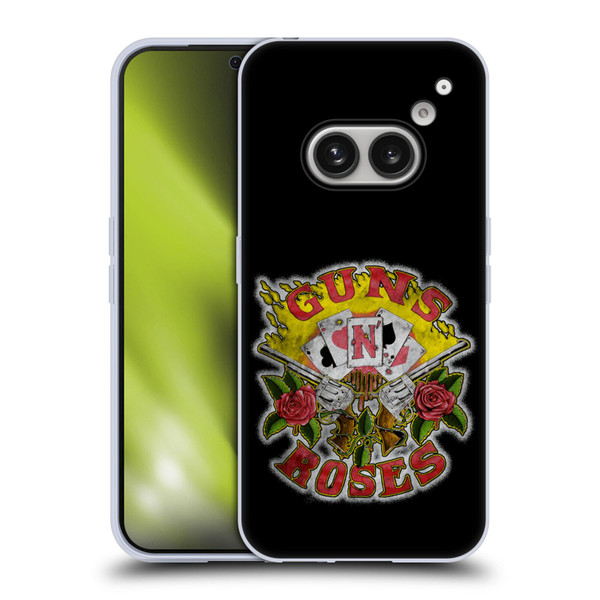 Guns N' Roses Band Art Cards Soft Gel Case for Nothing Phone (2a)