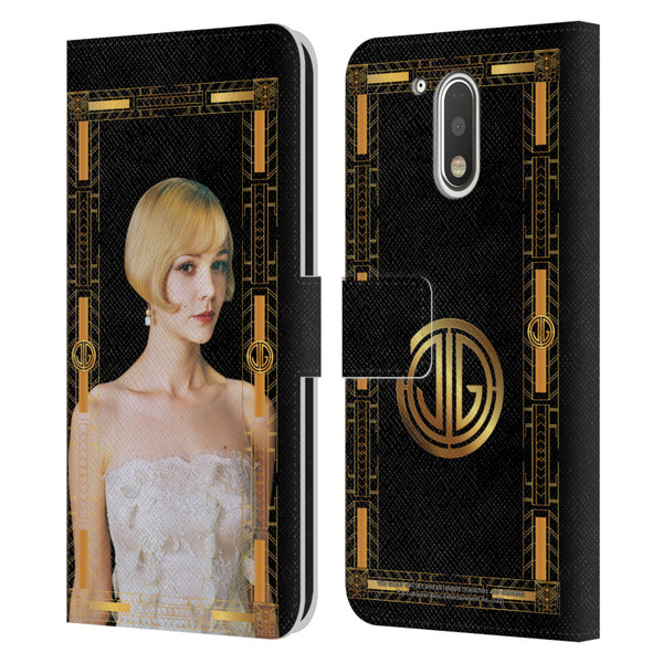 The Great Gatsby Graphics Daisy Leather Book Wallet Case Cover For Motorola Moto G41