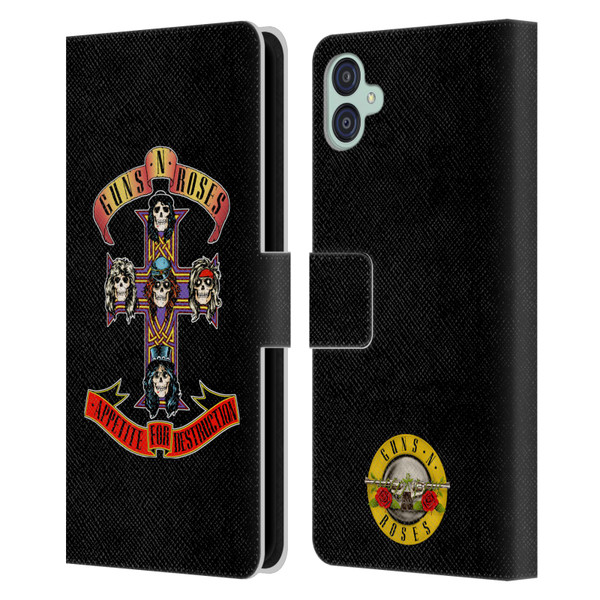 Guns N' Roses Key Art Appetite For Destruction Leather Book Wallet Case Cover For Samsung Galaxy M04 5G / A04e