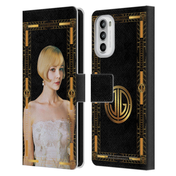 The Great Gatsby Graphics Daisy Leather Book Wallet Case Cover For Motorola Moto G52