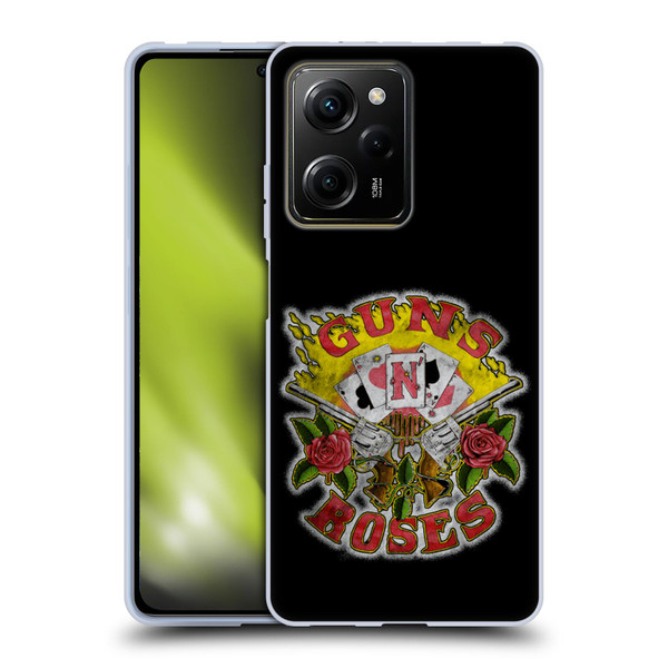 Guns N' Roses Band Art Cards Soft Gel Case for Xiaomi Redmi Note 12 Pro 5G