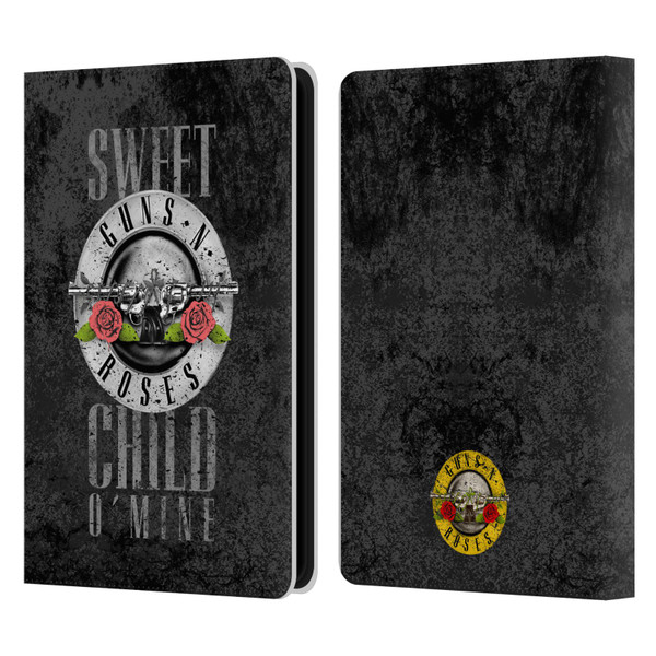 Guns N' Roses Vintage Sweet Child O' Mine Leather Book Wallet Case Cover For Amazon Kindle Paperwhite 5 (2021)