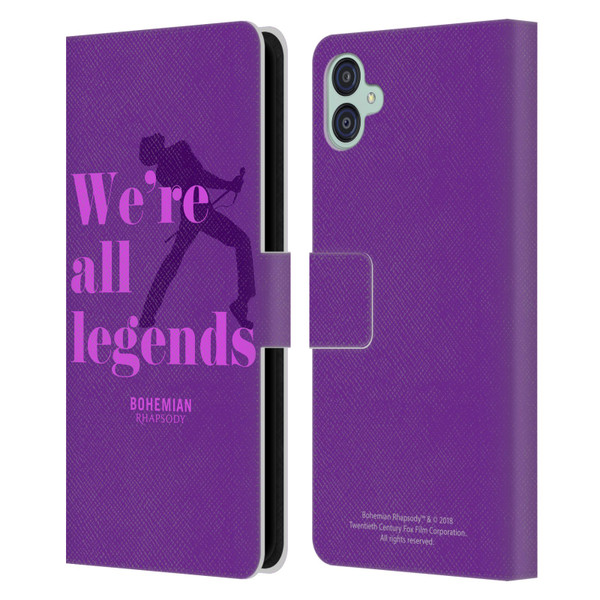 Queen Bohemian Rhapsody Legends Leather Book Wallet Case Cover For Samsung Galaxy M04 5G / A04e