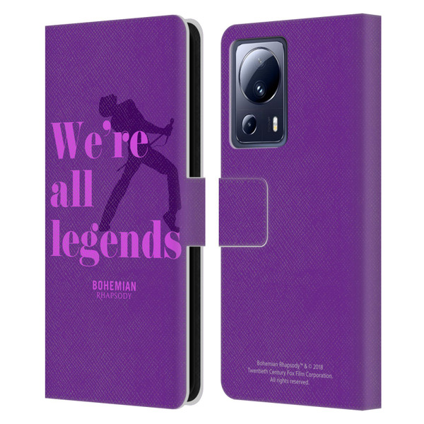 Queen Bohemian Rhapsody Legends Leather Book Wallet Case Cover For Xiaomi 13 Lite 5G